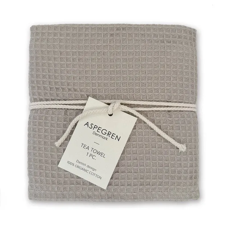 Aspegren Denmark North viskestykke Oyster Grey 50x70 cm økologisk