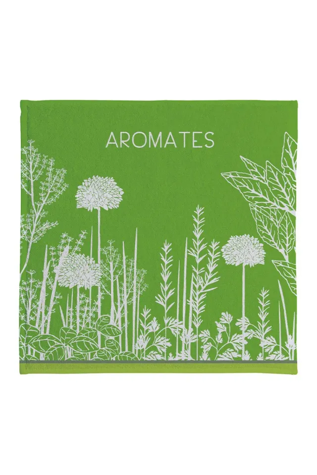 Coucke Garden Herbs håndkle grønn 50x50 bomull frotté