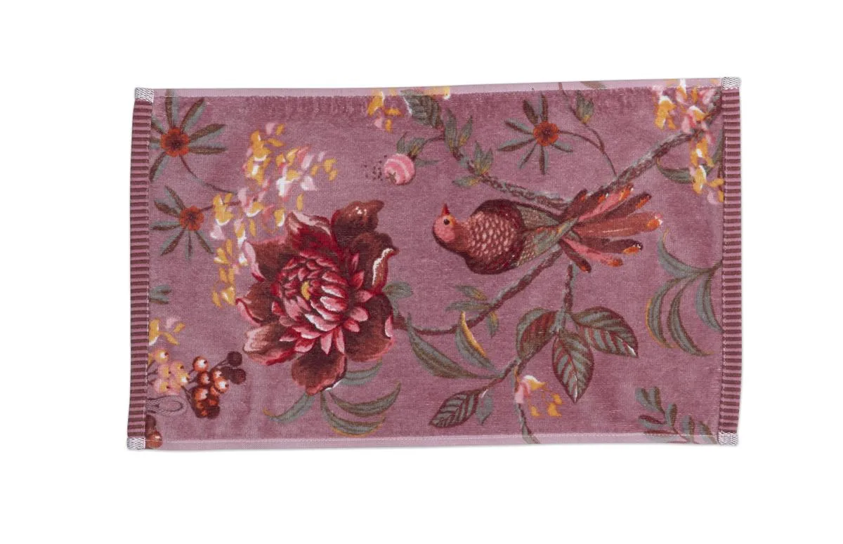 Pip Studio Secret Garden badehåndkle lyselilla 70x140