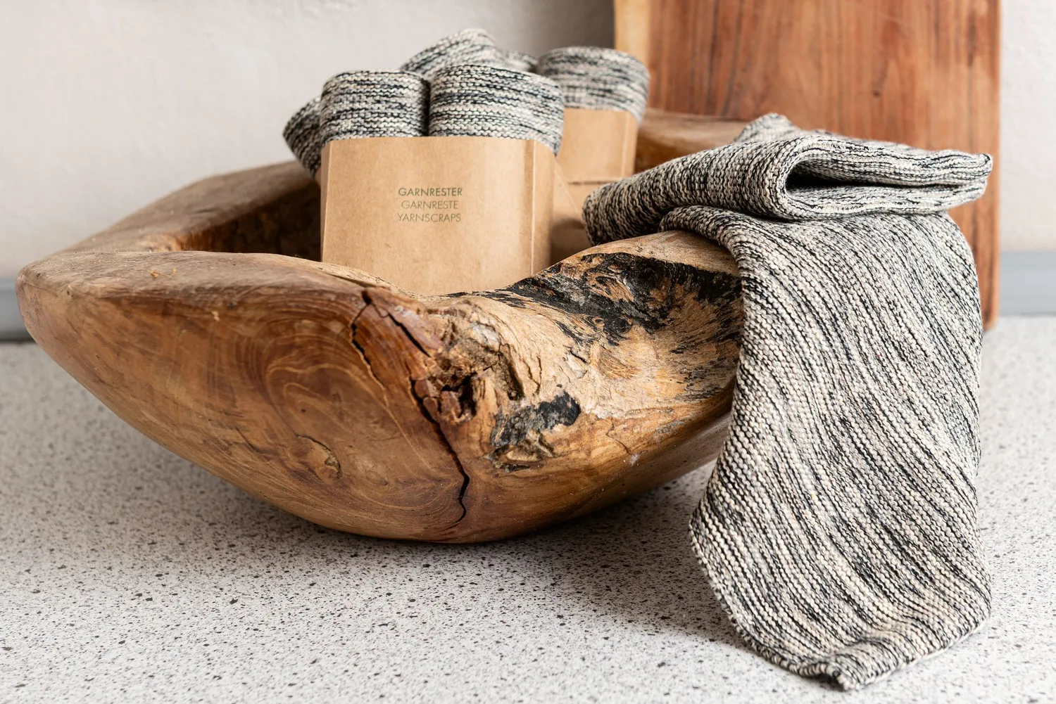 Solwang Design Grå mix karklut restegarn OEKO-TEX