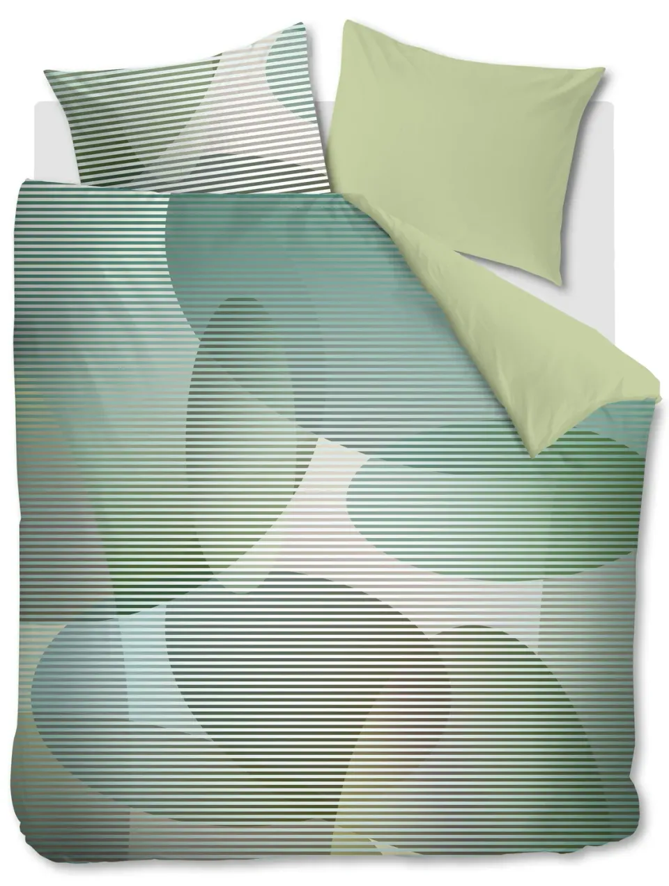 Beddinghouse Dutch Design Lombard Street dynetrekk 140x200 grønn