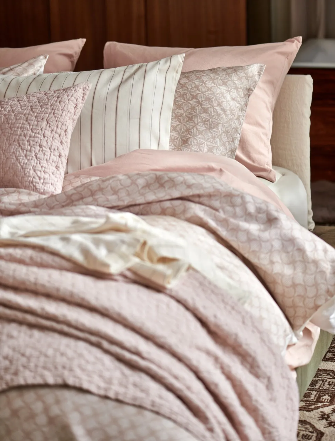 Vandyck Pure Aura sengesett blush 140x200 bomullssateng