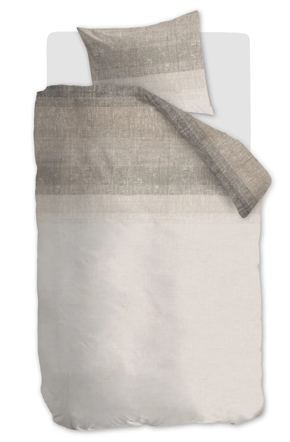 Ariadne Frontier dynetrekk 140x200 sand bomull stripet