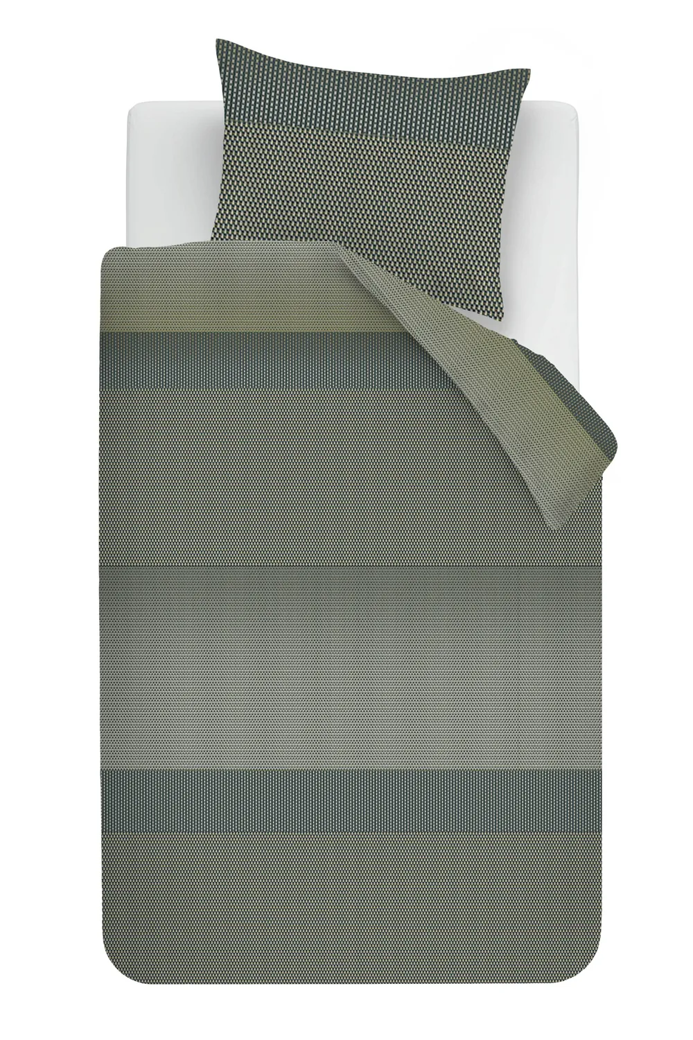 Kardol Tercio dynetrekk 140x200 grønn sateng bomull