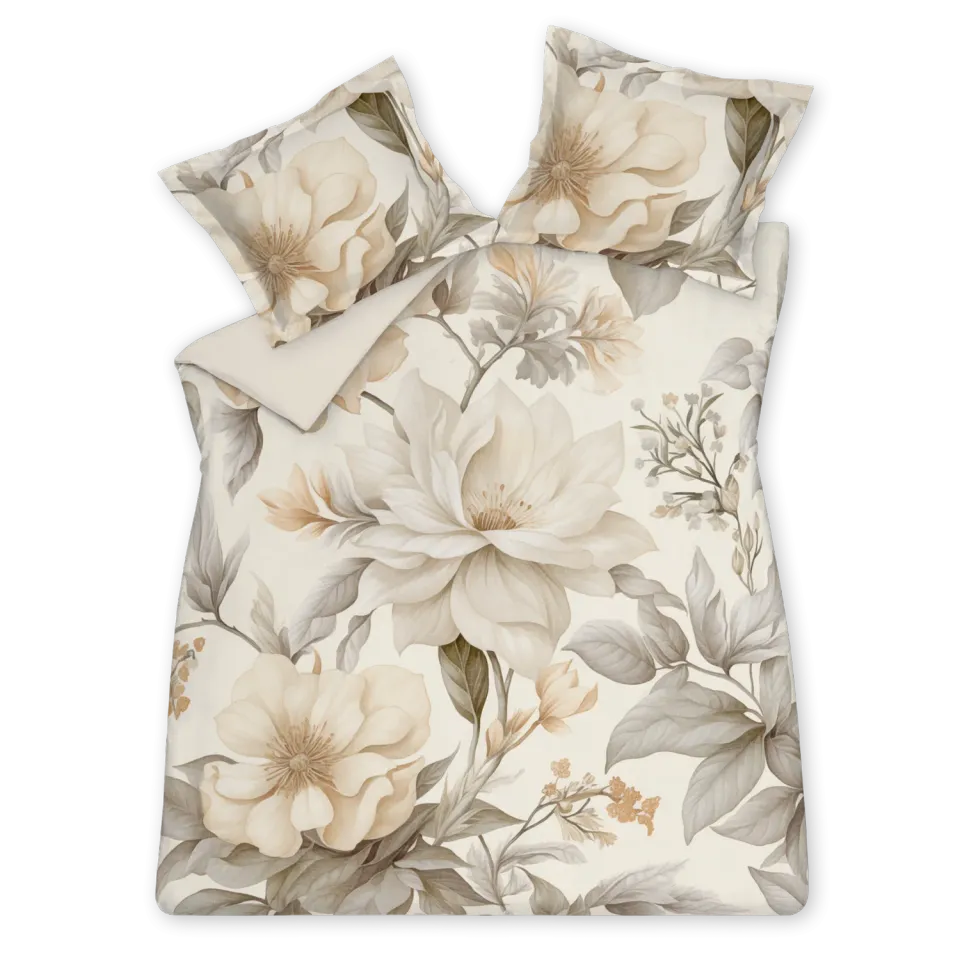 Vandyck Whisper XL dynebetrekksett cream tan 260x240 bomullssateng