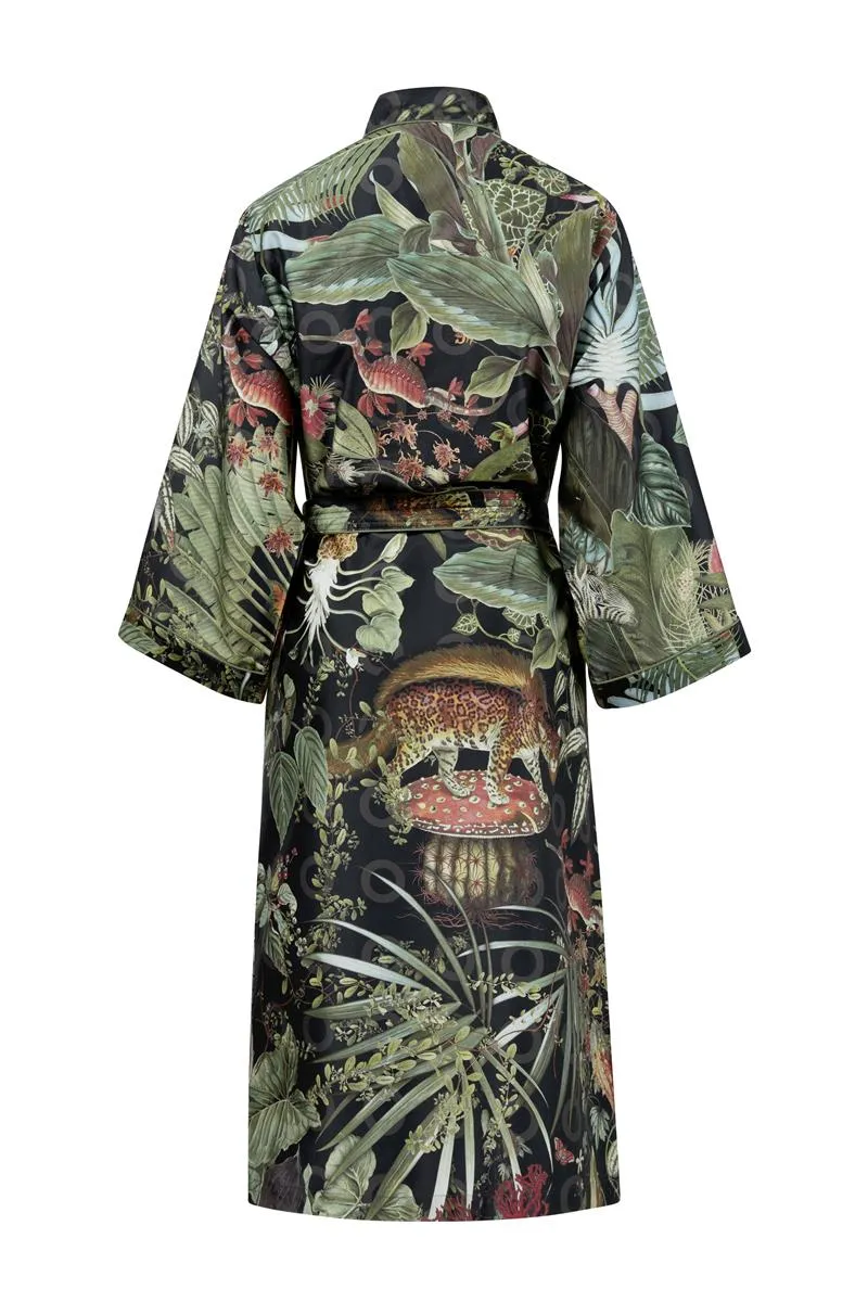 Moooi Menagerie Kimono morgenkåpe raven sateng