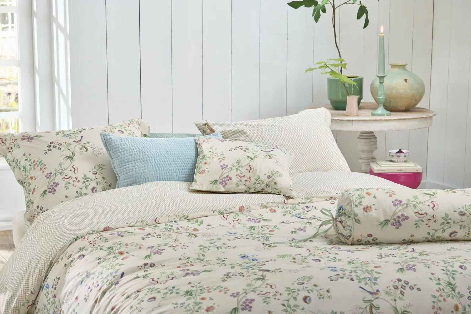 Pip Studio Lotus Lullaby dynetrekk offwhite 200x200 bomull