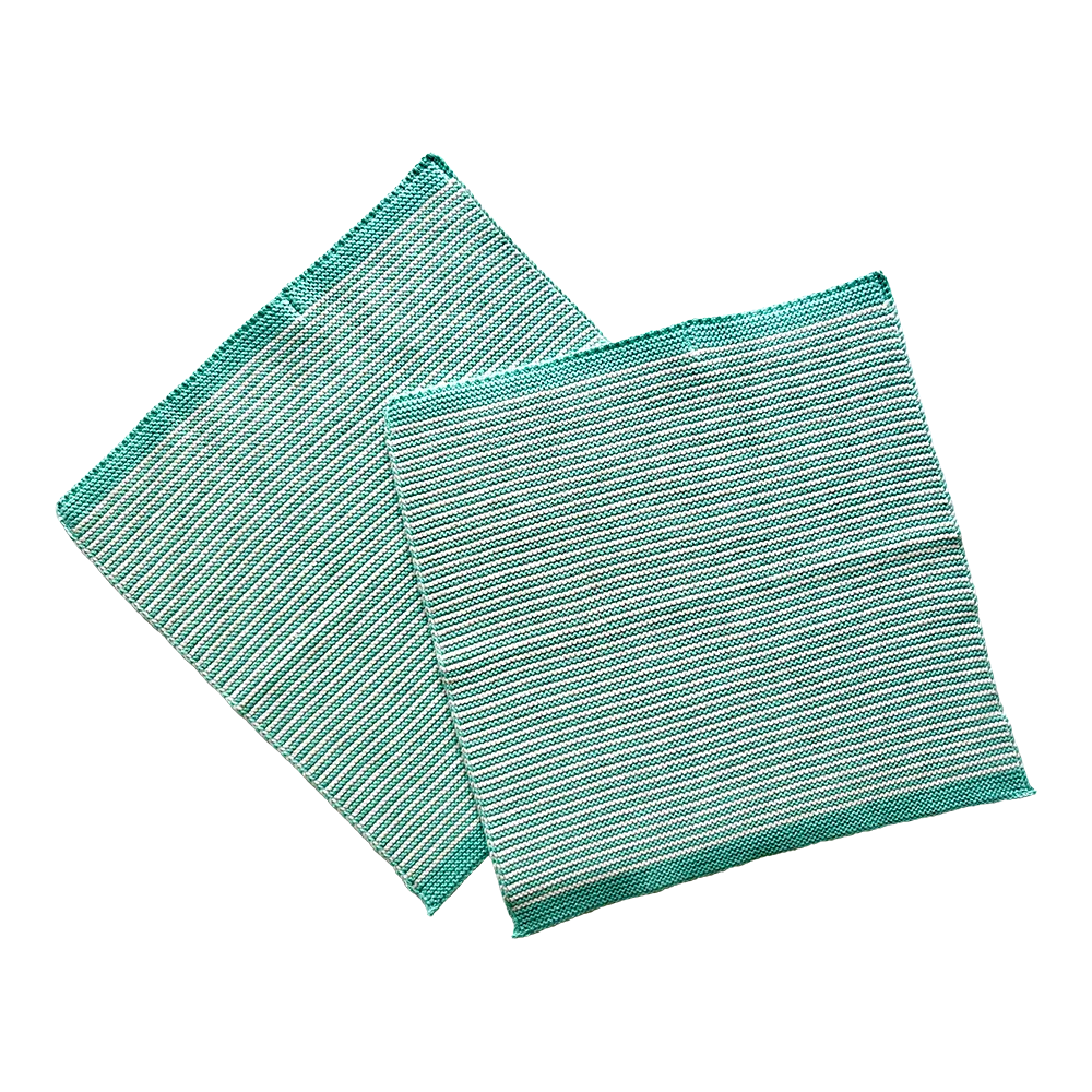 Solwang Design Aqua stribe kjøkkenklut 2-pk økologisk bomull