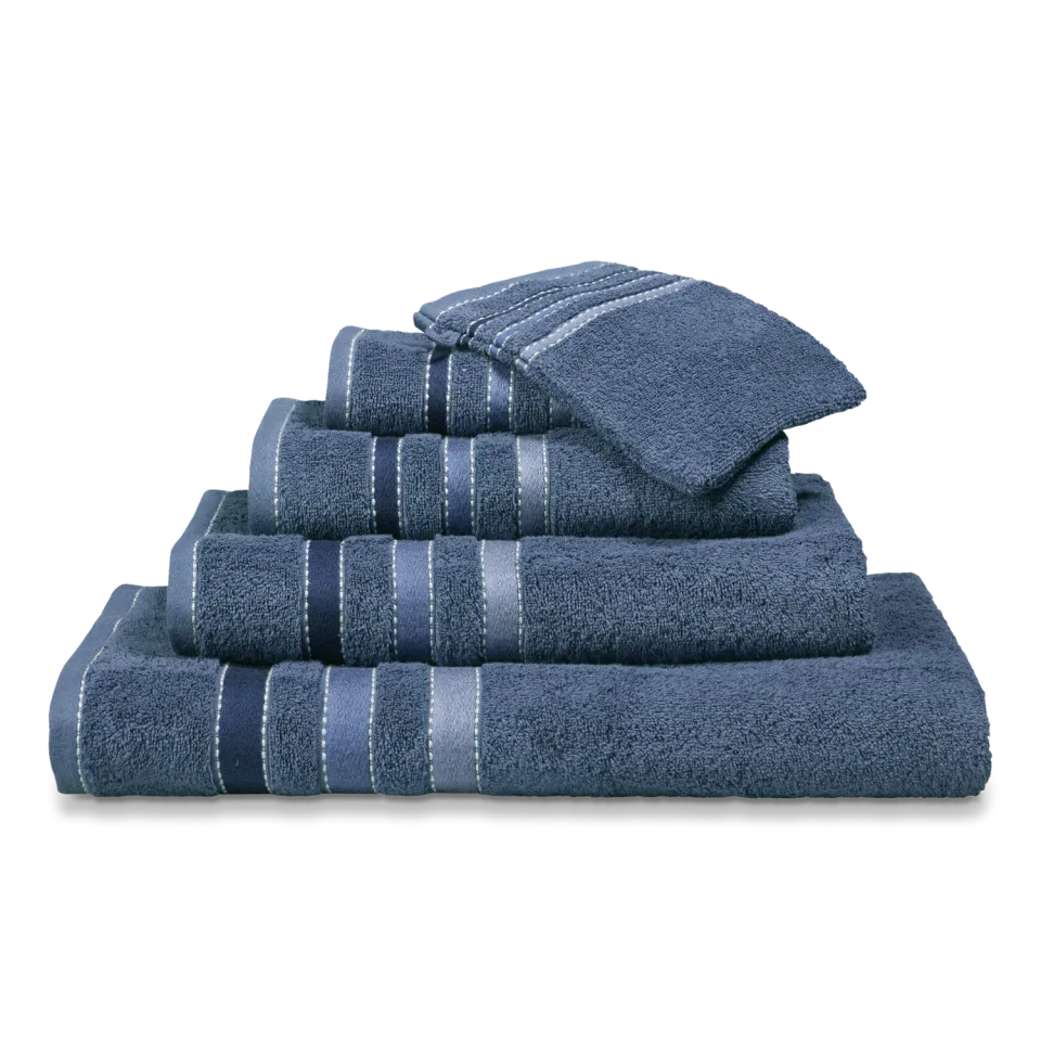 Vandyck Prestige Lines håndkle vintage blue 60x110 – striper