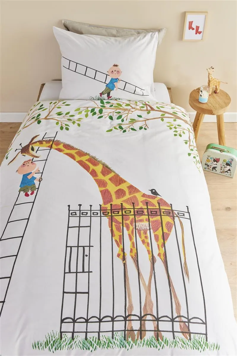 Beddinghouse Fiep Amsterdam Giraf dynetrekk 140x200 multi bomull