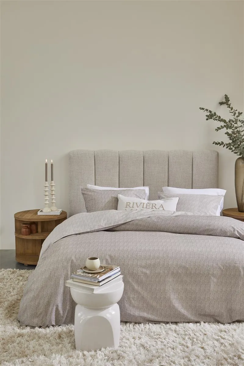 Riviera Maison Twisted dynetrekksett sand bomull