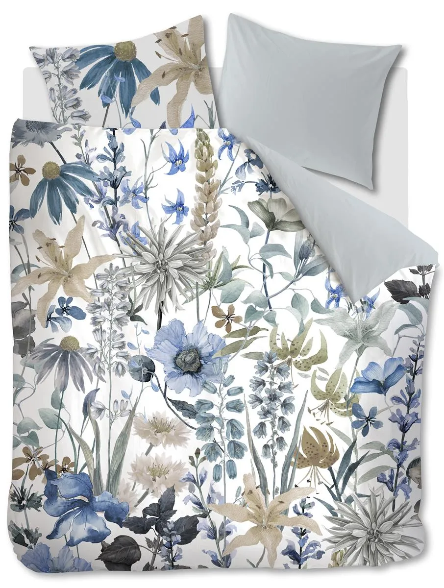 Beddinghouse Sybil dynetrekk 240x200 cm blå blomstret
