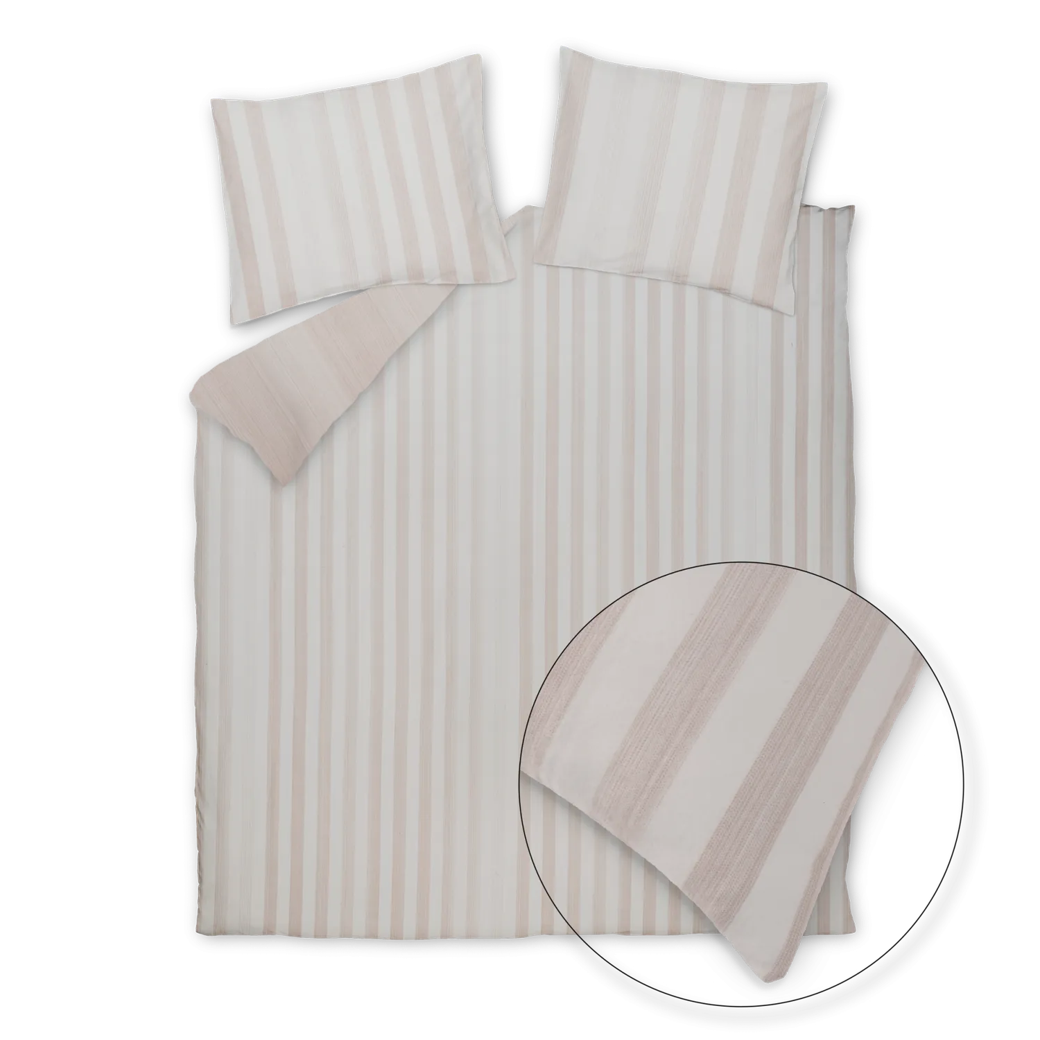 Vandyck Home Brenta dynetrekksett blush enkelt flanell