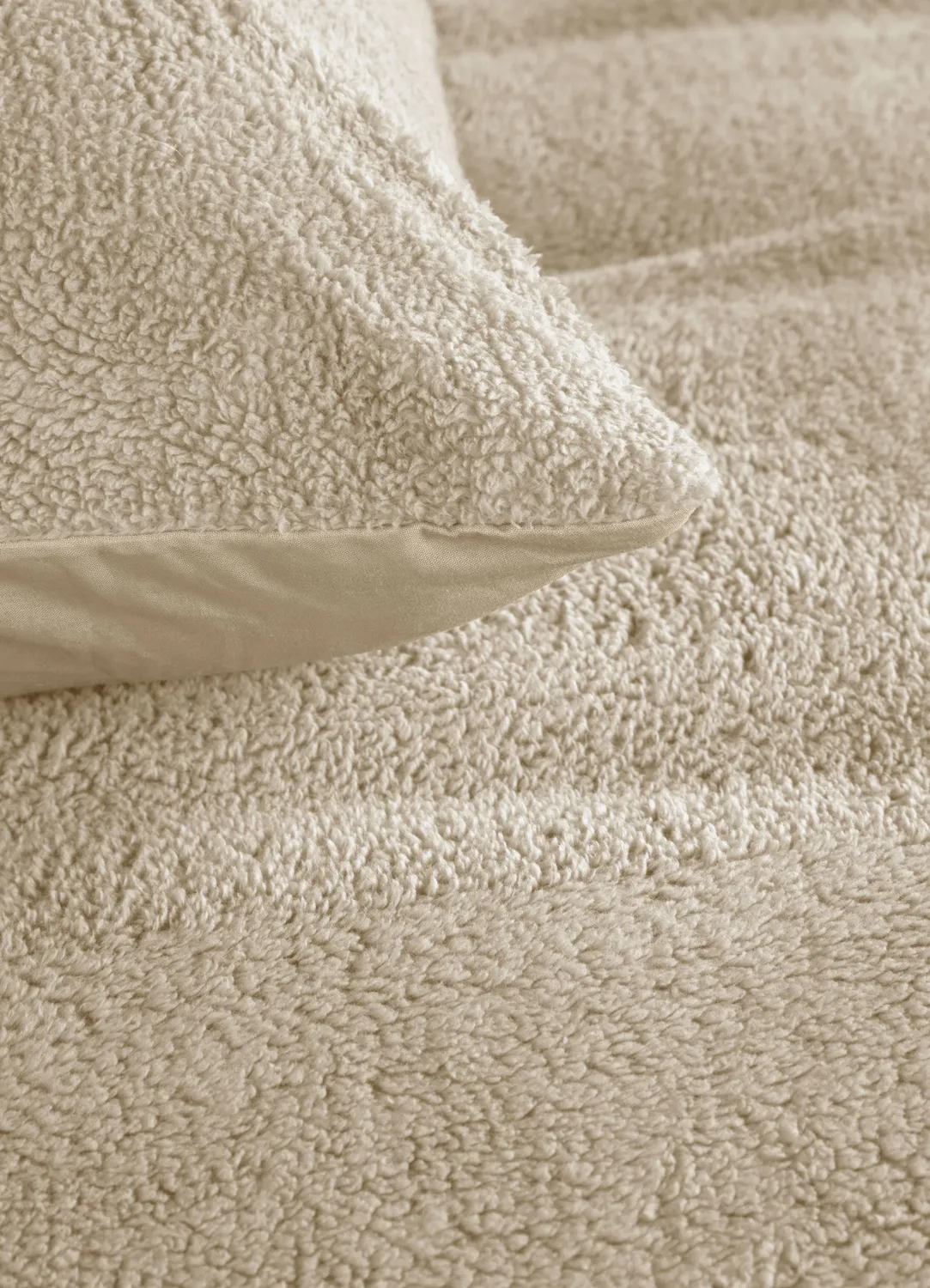 Ambiante Plush dynetrekk 140x200 cm sand teddy