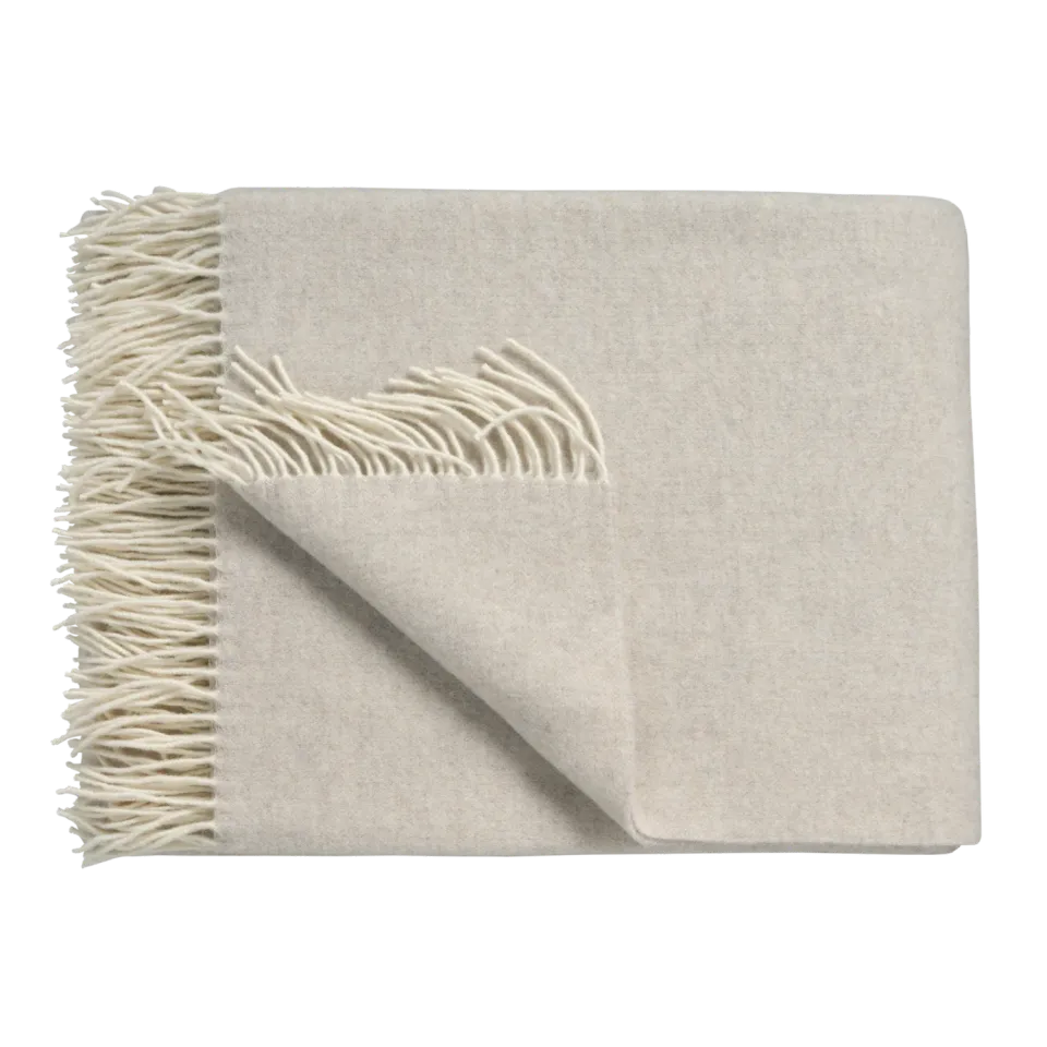 Vandyck Home Serina pledd 130x220 stone ull kasjmir