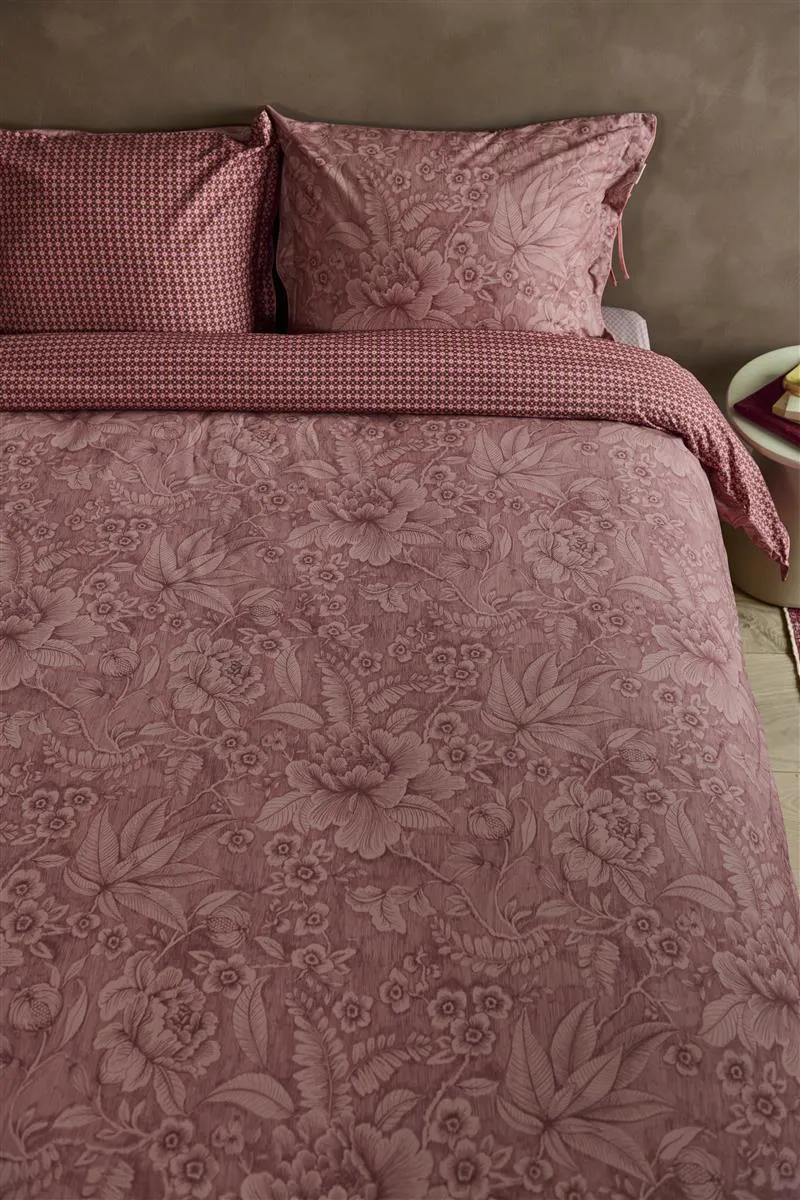 Pip Studio Casa Dei Fiori dynetrekk 140x200-220 cm steinrød