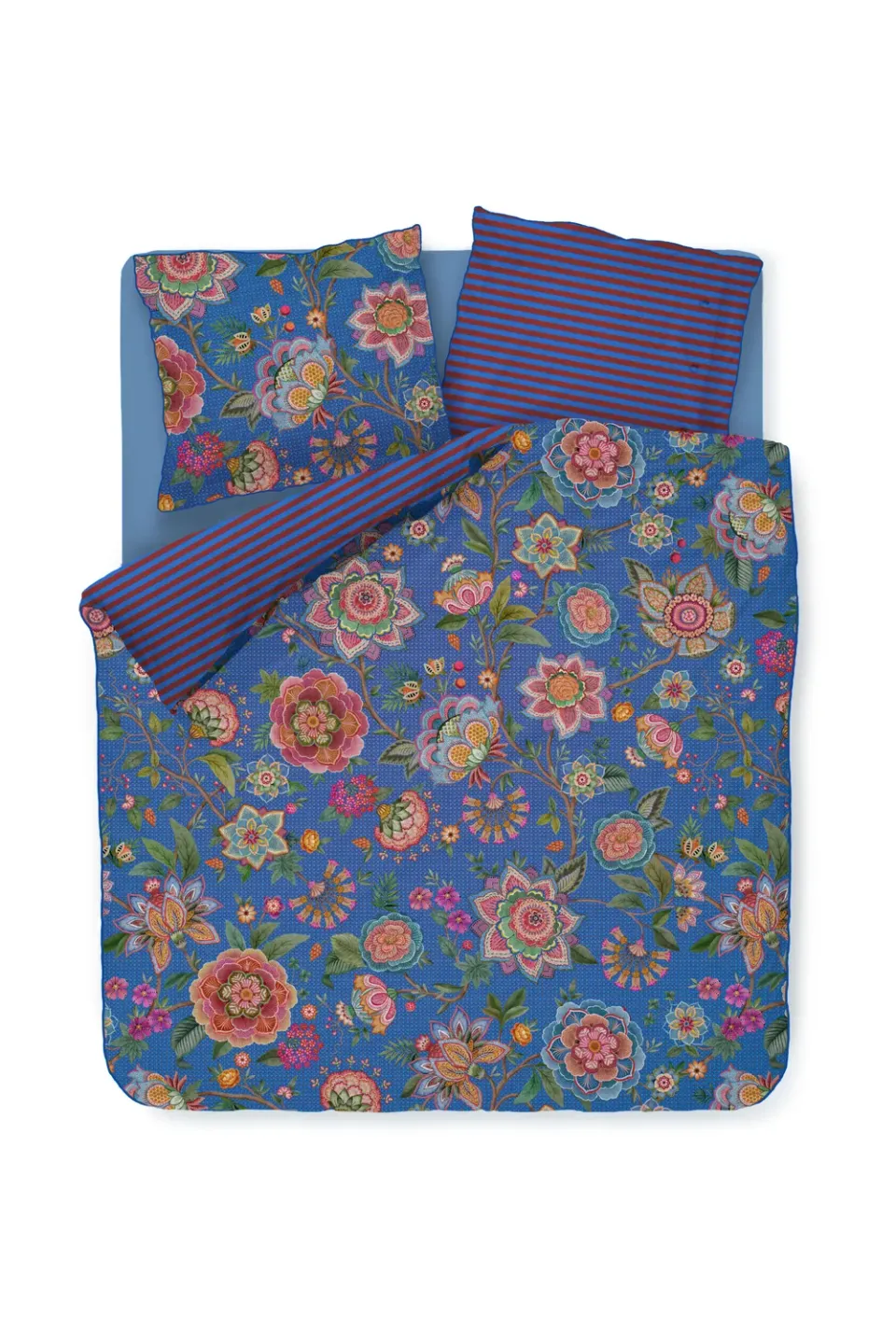 Pip Studio Bombay Bold dynetrekk 140x200 mørkeblå perkal