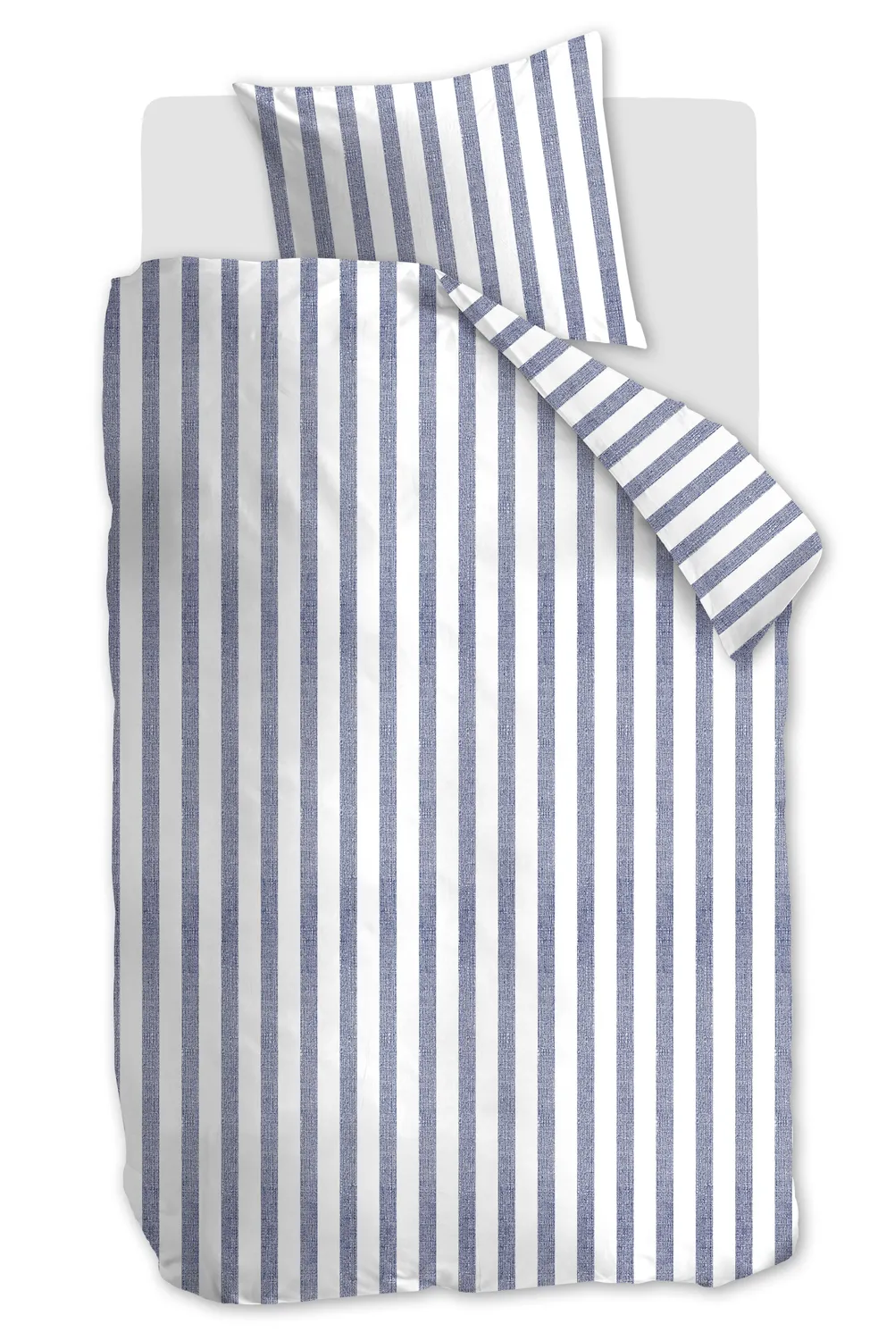 Ambiante Ally dynetrekk 140x200 indigoblå striper
