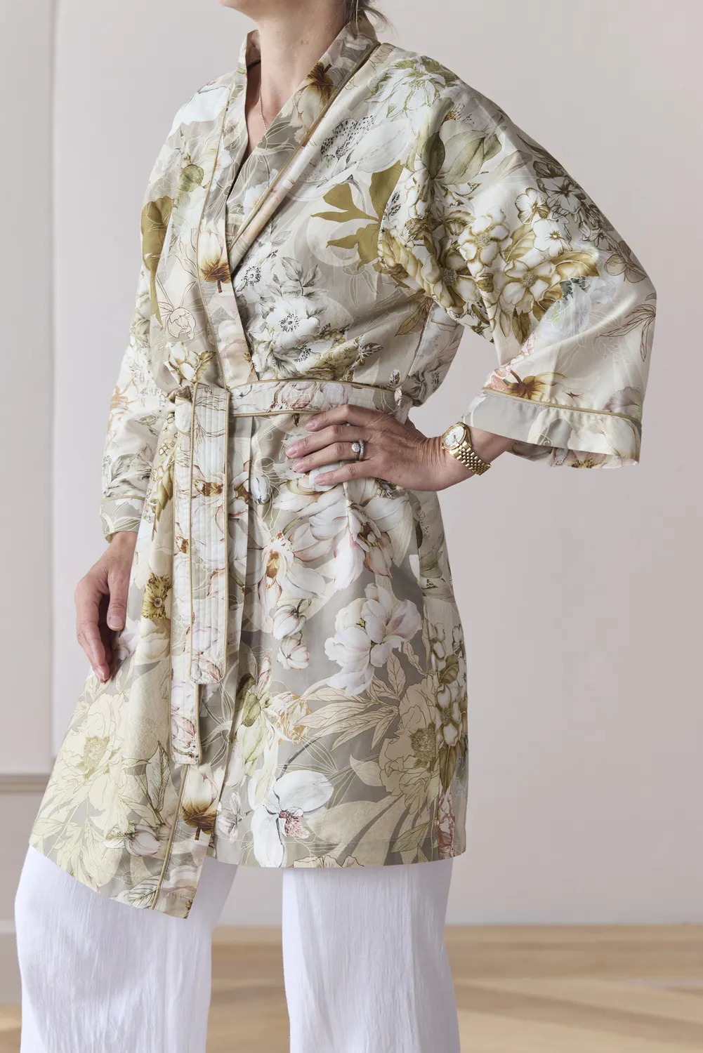 Kardol Existence kimono S/M naturell sateng