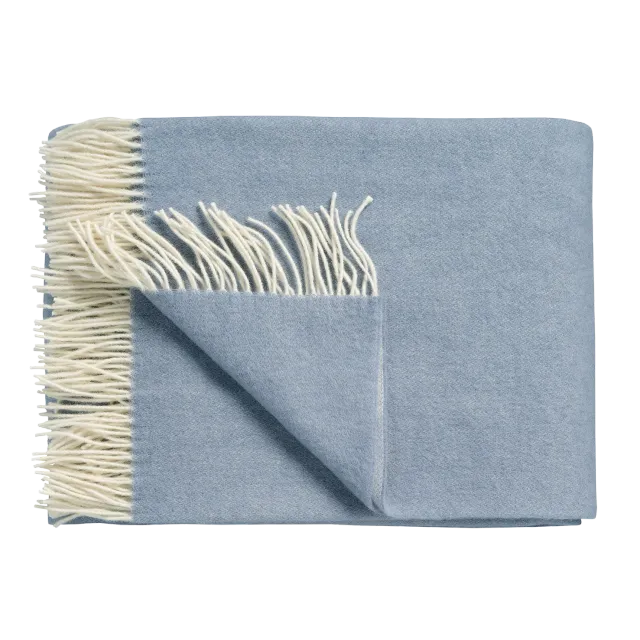 Vandyck Home Bellavita pledd 130x220 dusty blue lamull