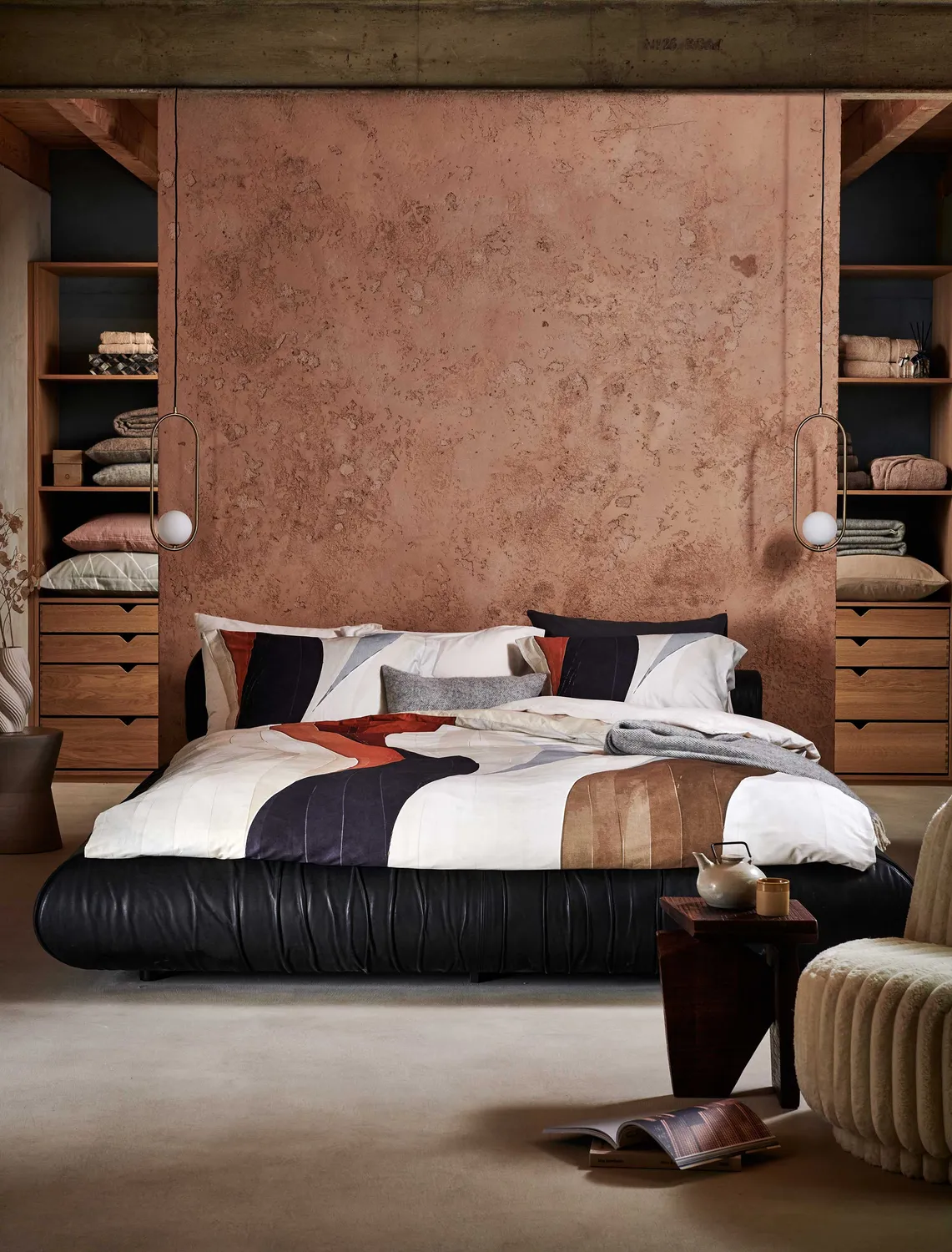 Vandyck Curva dynetrekksett cream tan bomullssateng