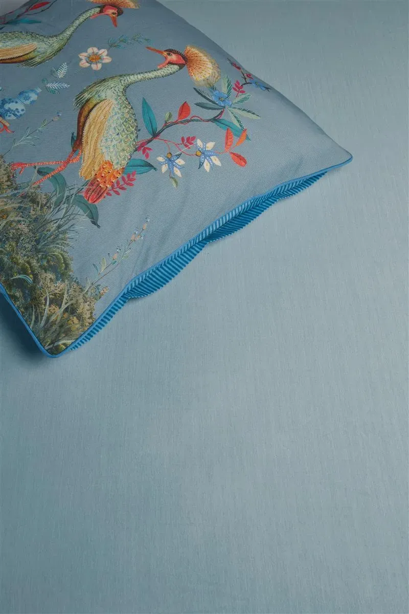 Pip Studio Goodnight jerseylaken blå 90x200 stretch bomull