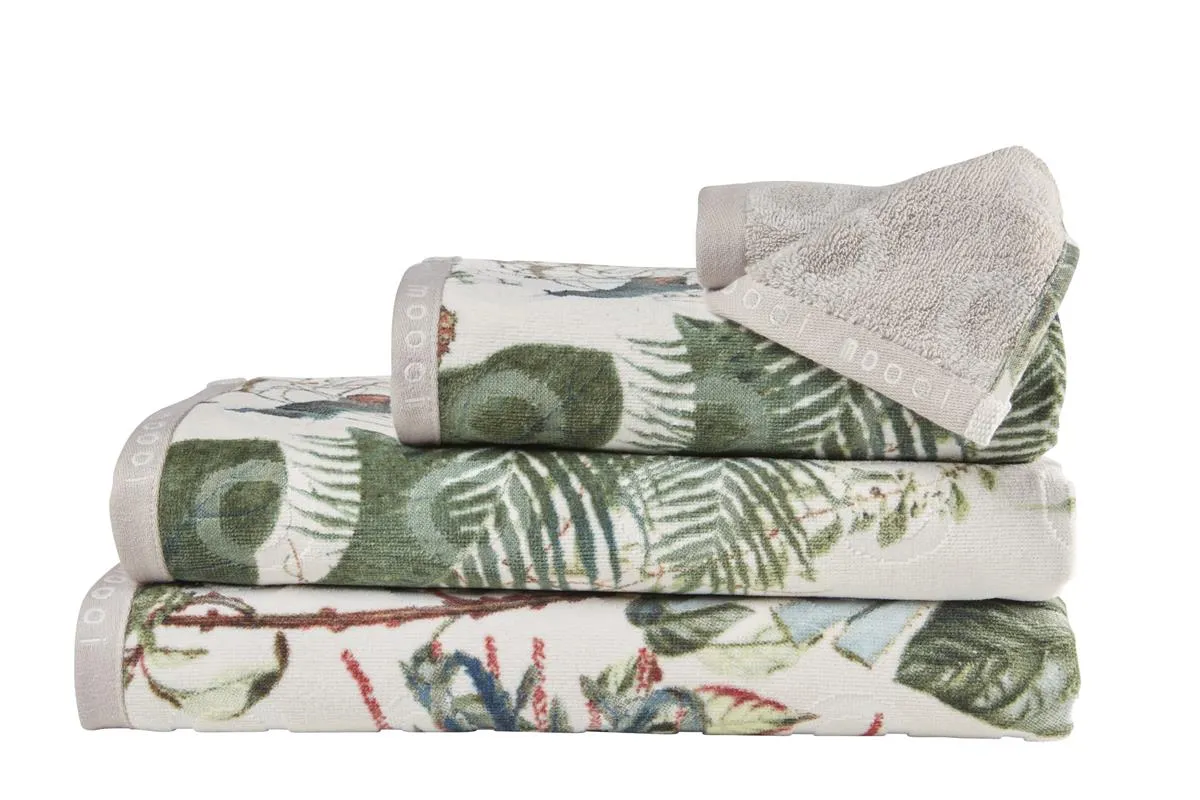 MOOOI Menagerie badehåndkle 70x140 cm elfenben dyr