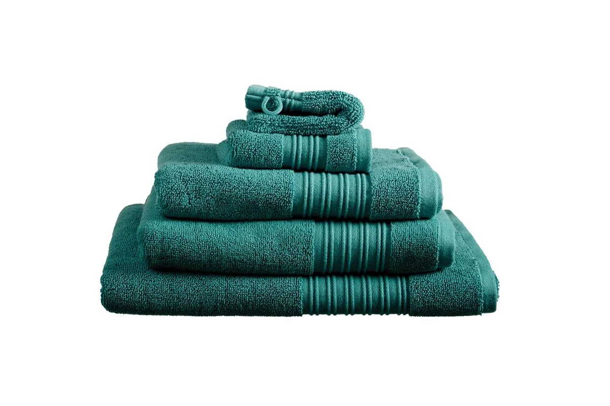 Beddinghouse Sheer håndkle 50x100 mørkegrønn 3-pk