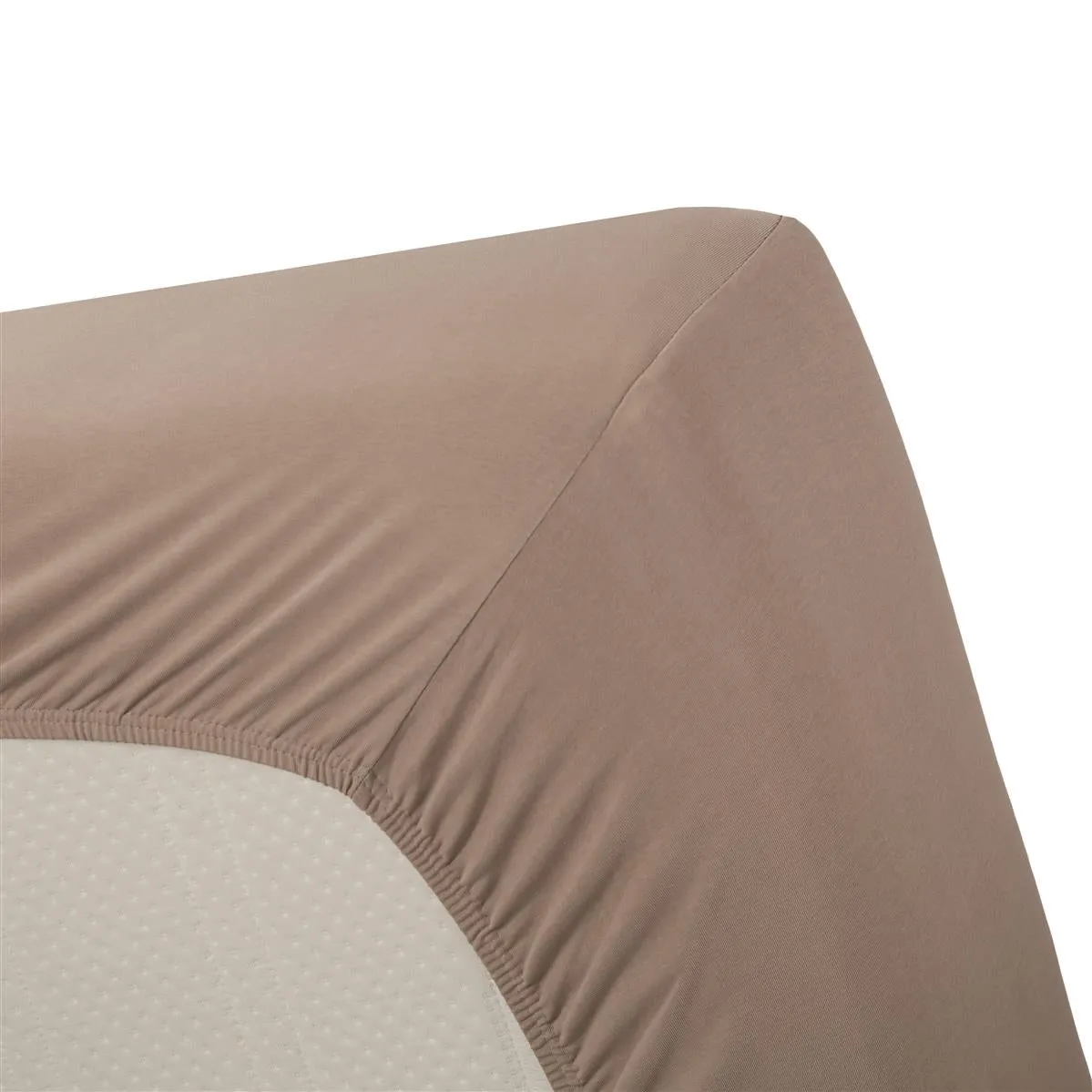 Beddinghouse Jersey Stretch laken 90x200 taupe elastisk