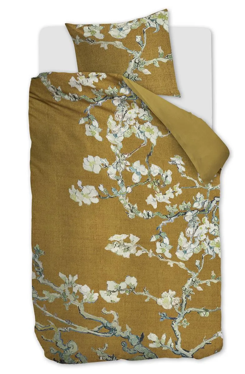 Beddinghouse Van Gogh Blossoming dynetrekk 140x200 oker sateng