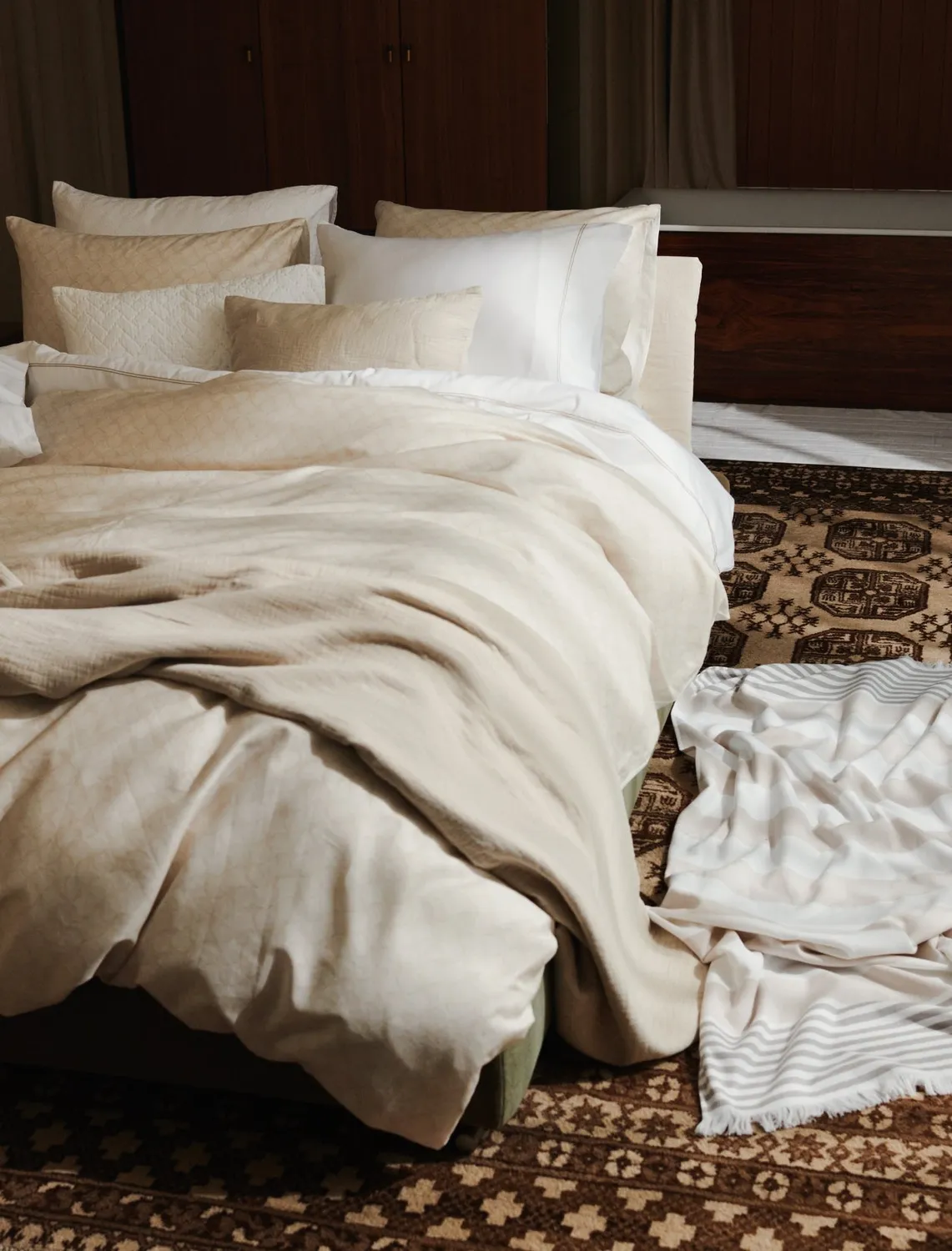Vandyck Pure Aura XL dynetrekksett stone sateng