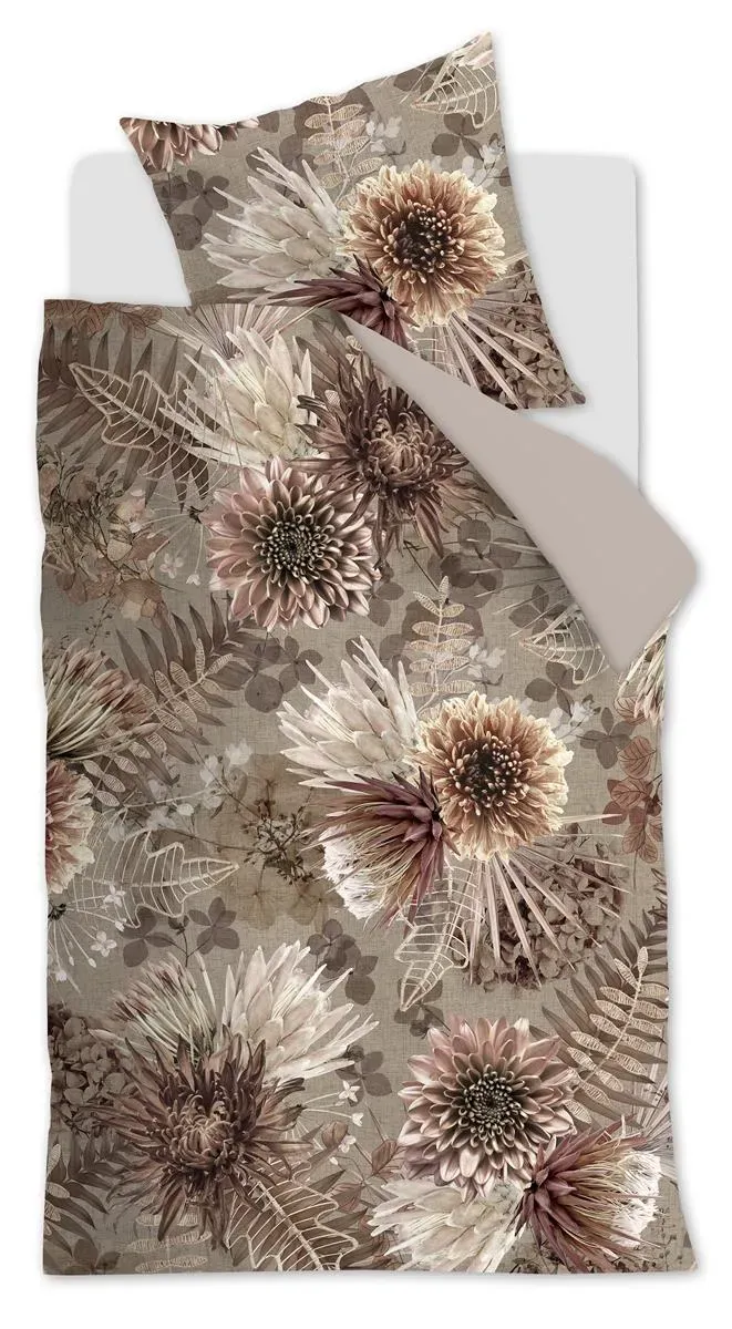 Riviera Maison Protea dynetrekk 240x200/220 cm sand blomster