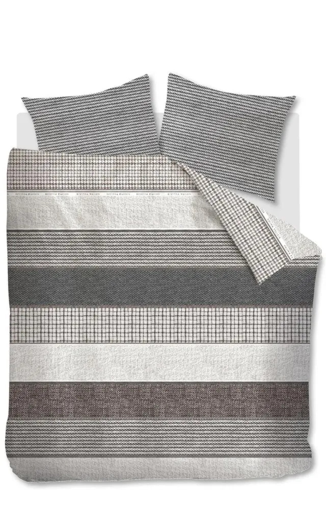 Riviera Maison Tailor dynetrekk 200x200 antrasitt bomull