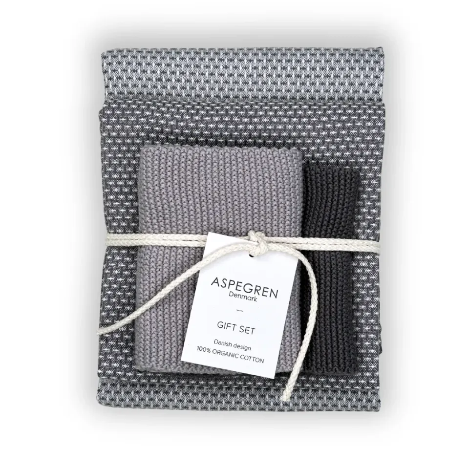 Aspegren Denmark Granite kjøkkensett 4 deler grå