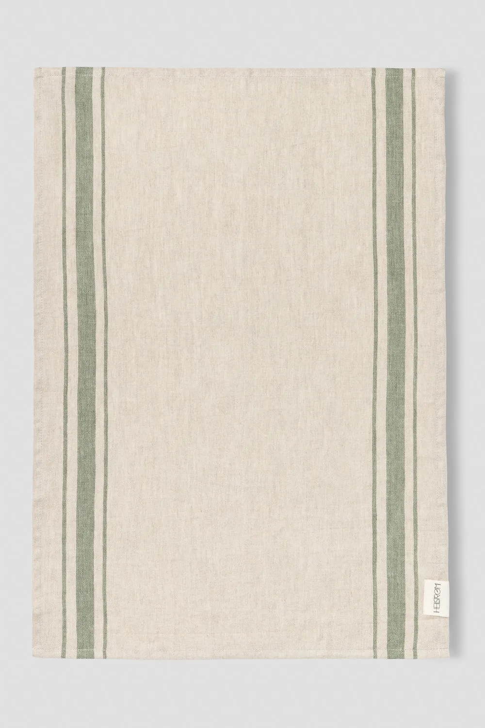Hellstrøm kjøkkenhåndduk lin 2-pk 50x70 cm grønne striper