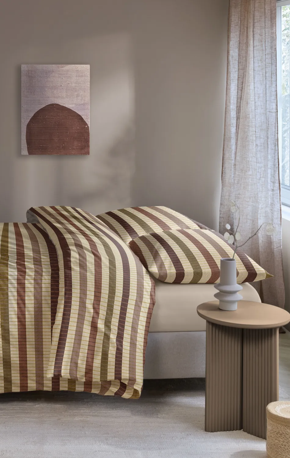 Beddinghouse Bo dynetrekk 140x200 cm terra flanell