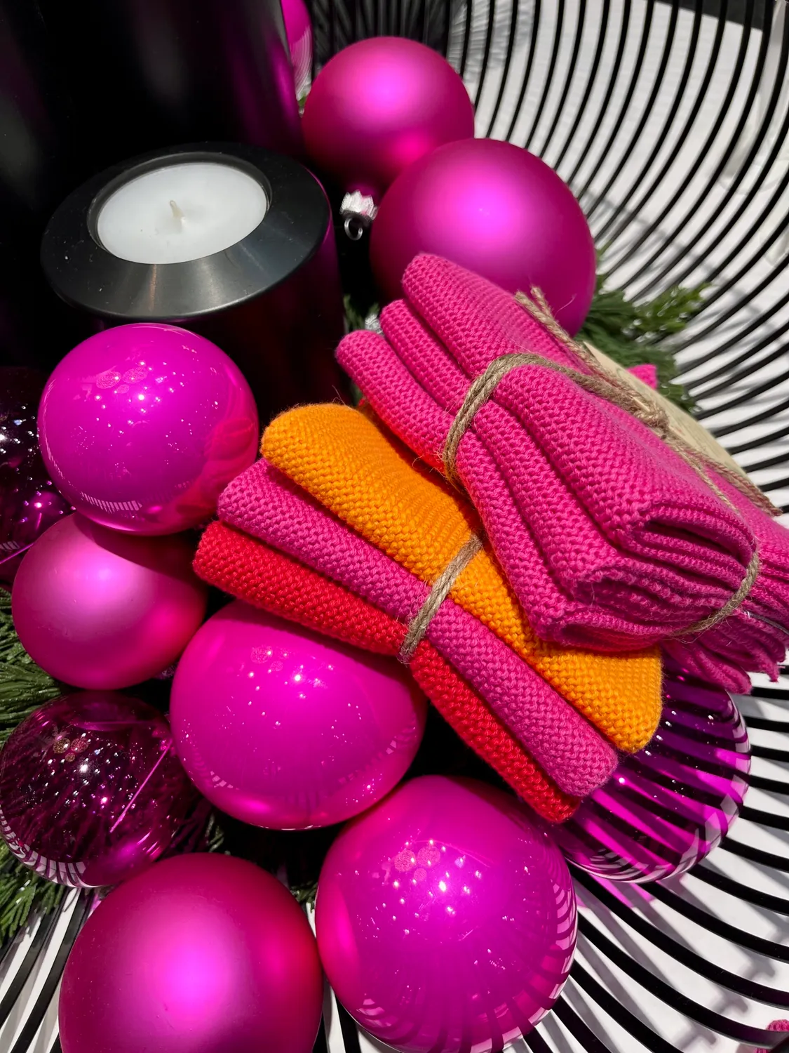 Solwang Design karklut orange/pink/rød 3-pak økologisk