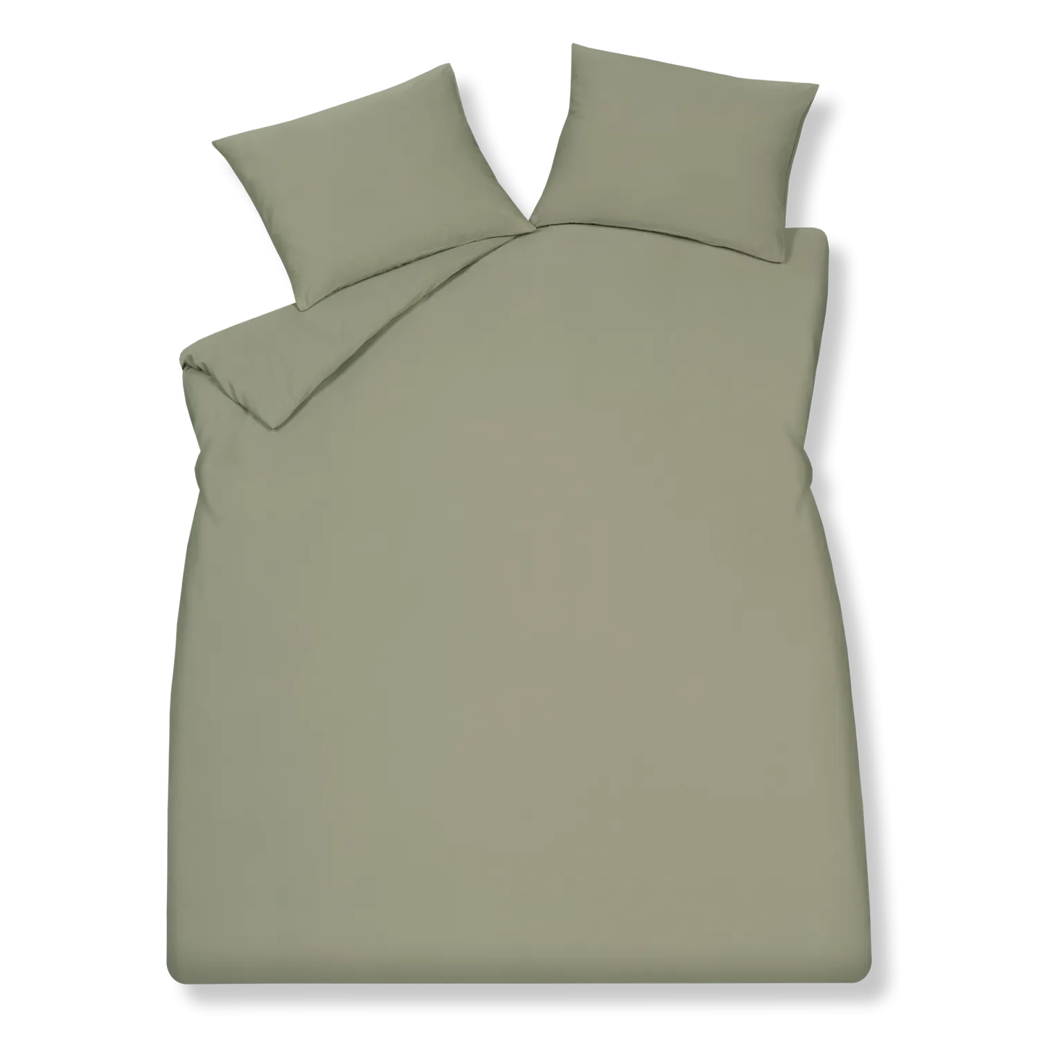 Vandyck Pure 84 dynetrekksett thyme 140x200 grønn sateng