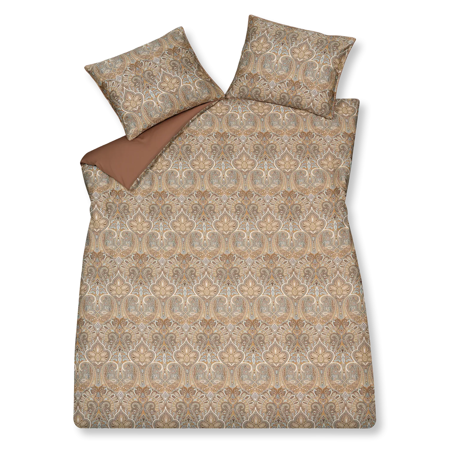 Vandyck Home 96 sengetøy toffee 200x200/220 sateng