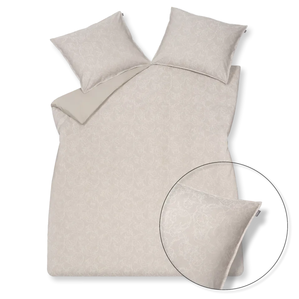 Vandyck Home 83 dynetrekk sateng grey 140x200