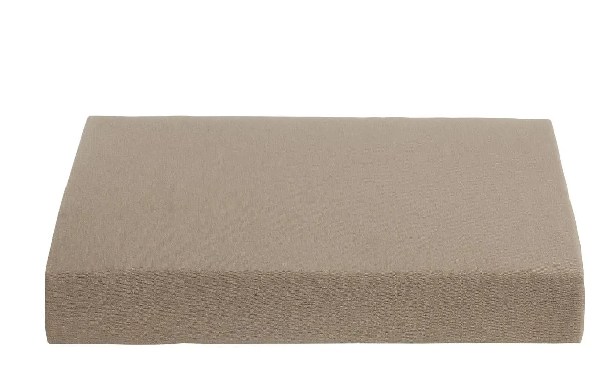 Ambiante Jersey laken 140x200 cm taupe bomullsjersey