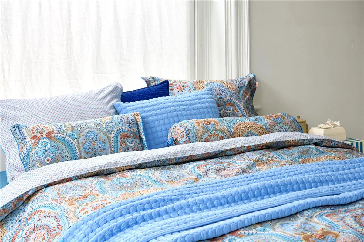 Pip Studio Jabali Flower dynetrekk blå 140x200 cm percale
