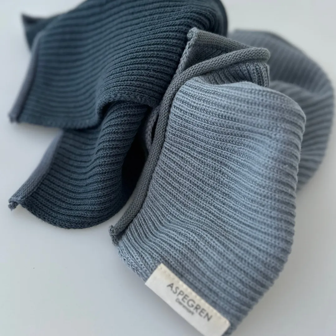 Aspegren Denmark Ripple Navy oppvaskklut 26x26 cm økologisk