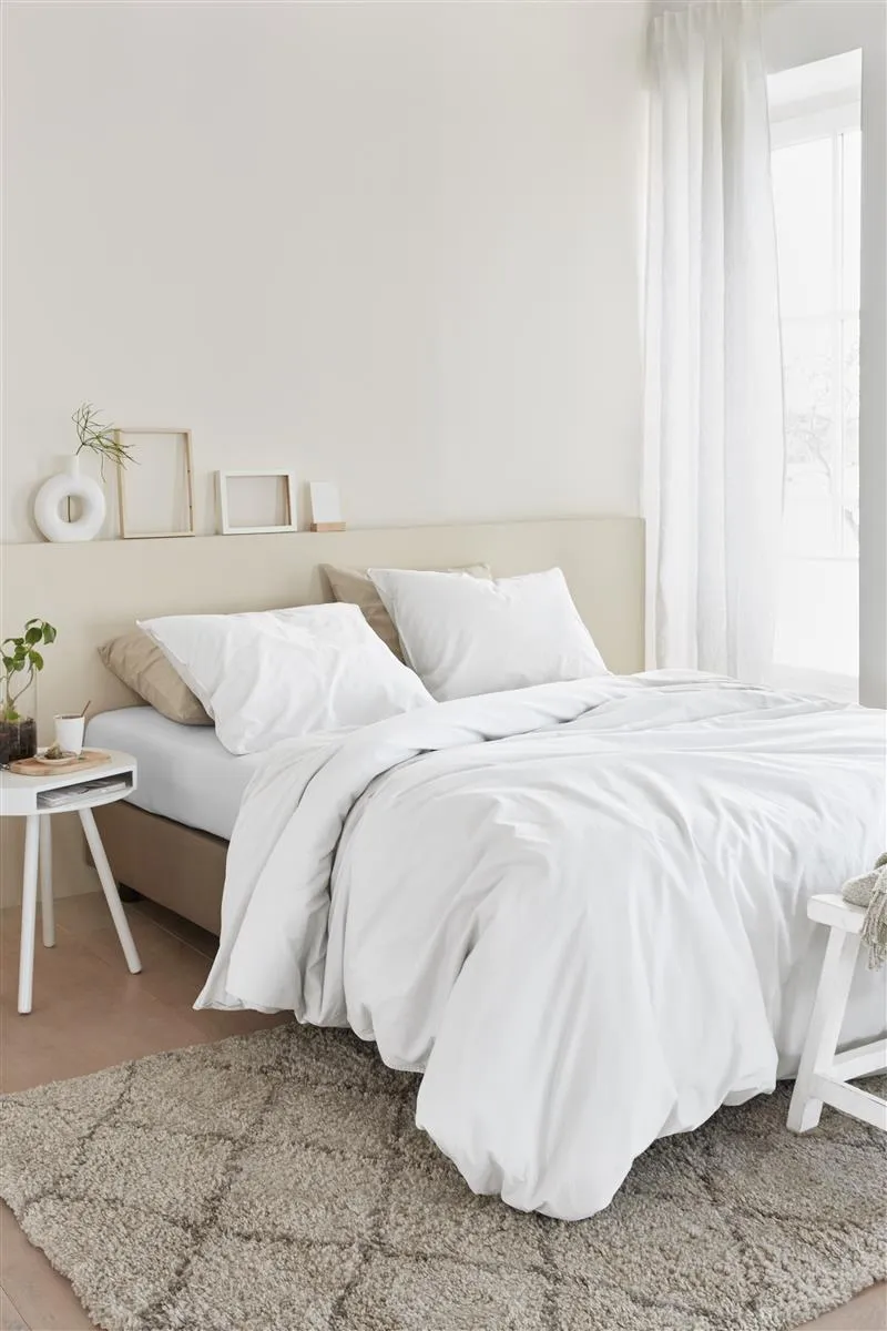 Beddinghouse Organic Basic dynetrekk 140x200 hvitt øko