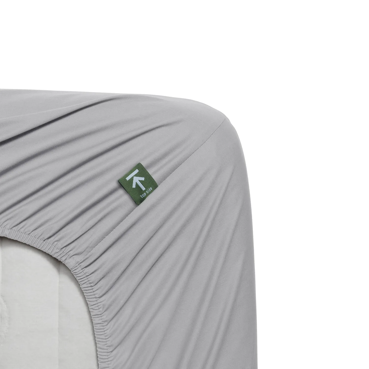 Beddinghouse Percale laken 90x200 lysegrått bomull