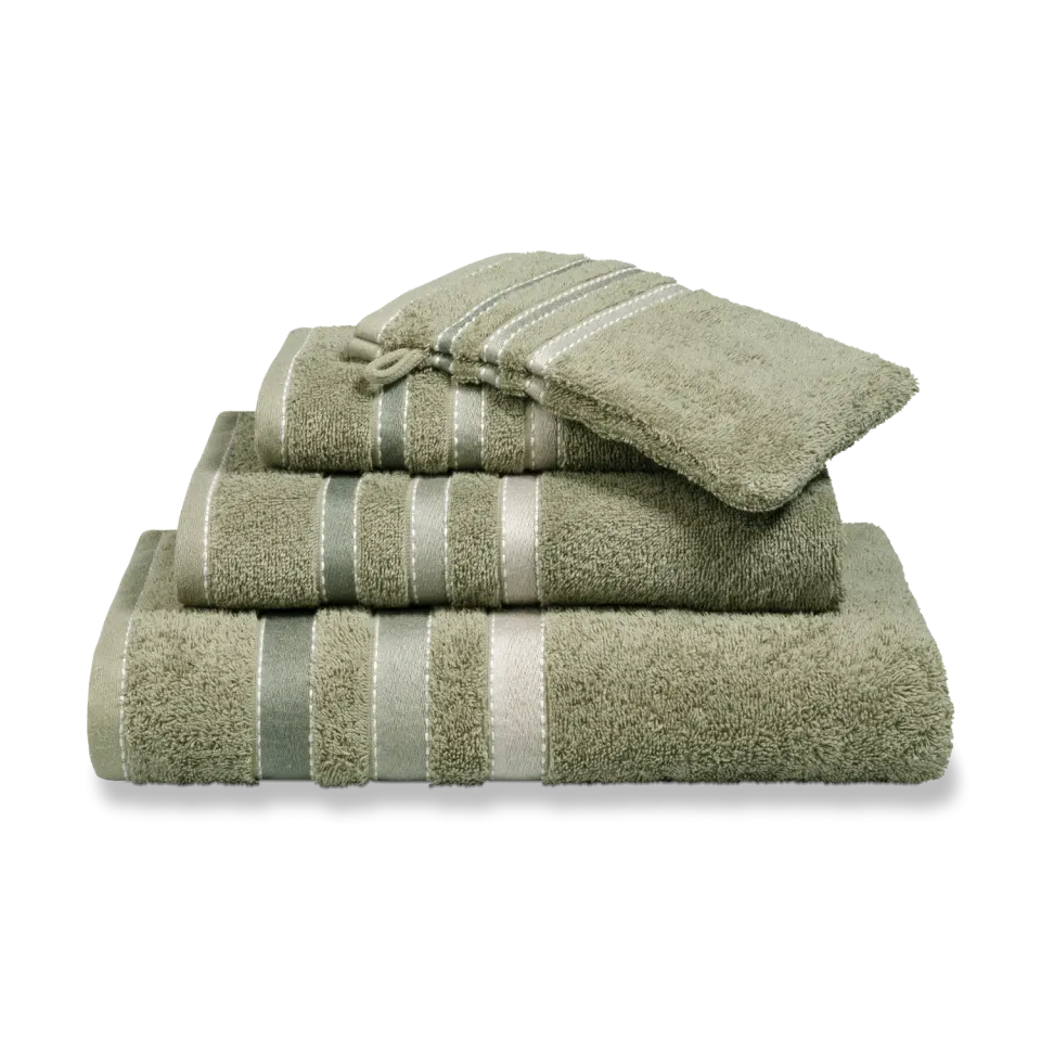 Vandyck Prestige Lines håndkle smoke green 60x110 striper