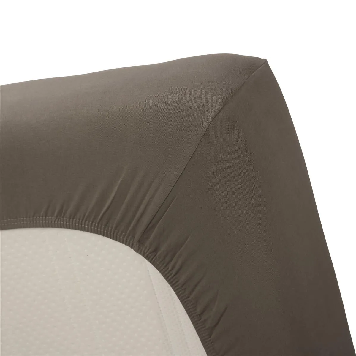 Beddinghouse Jersey Stretch laken 90x200 varm grå bomull