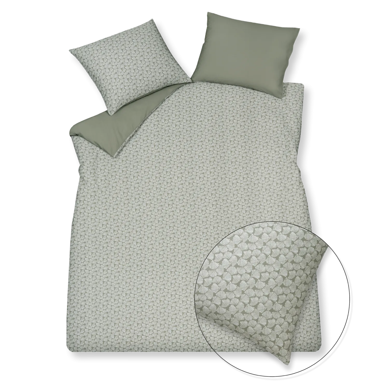 Vandyck Pure 79 dynetrekksett smoke green dobbel sateng