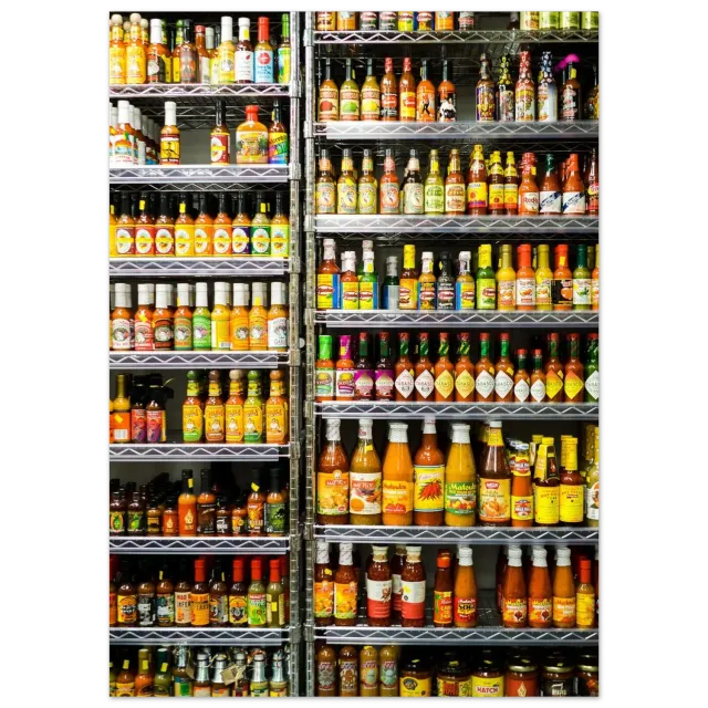 Hellstrøm Spicy Salsa kunsttrykk 50x70 halvblank