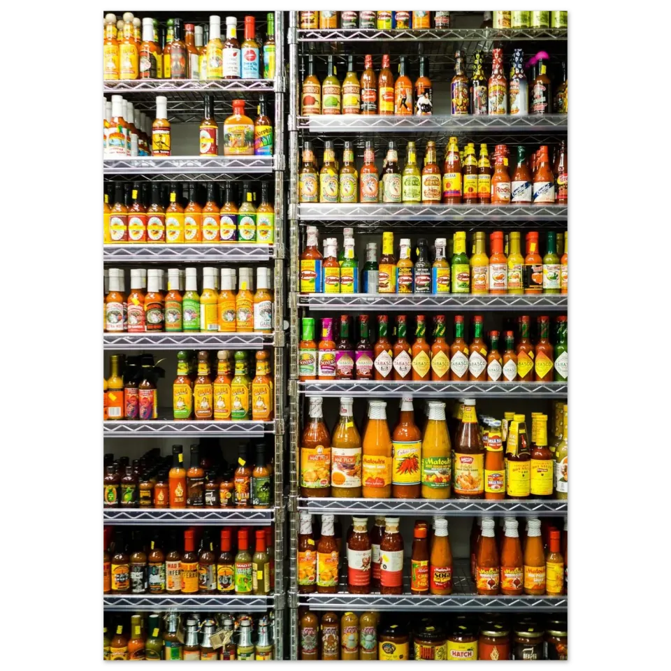 Hellstrøm Spicy Salsa kunsttrykk 50x70 halvblank